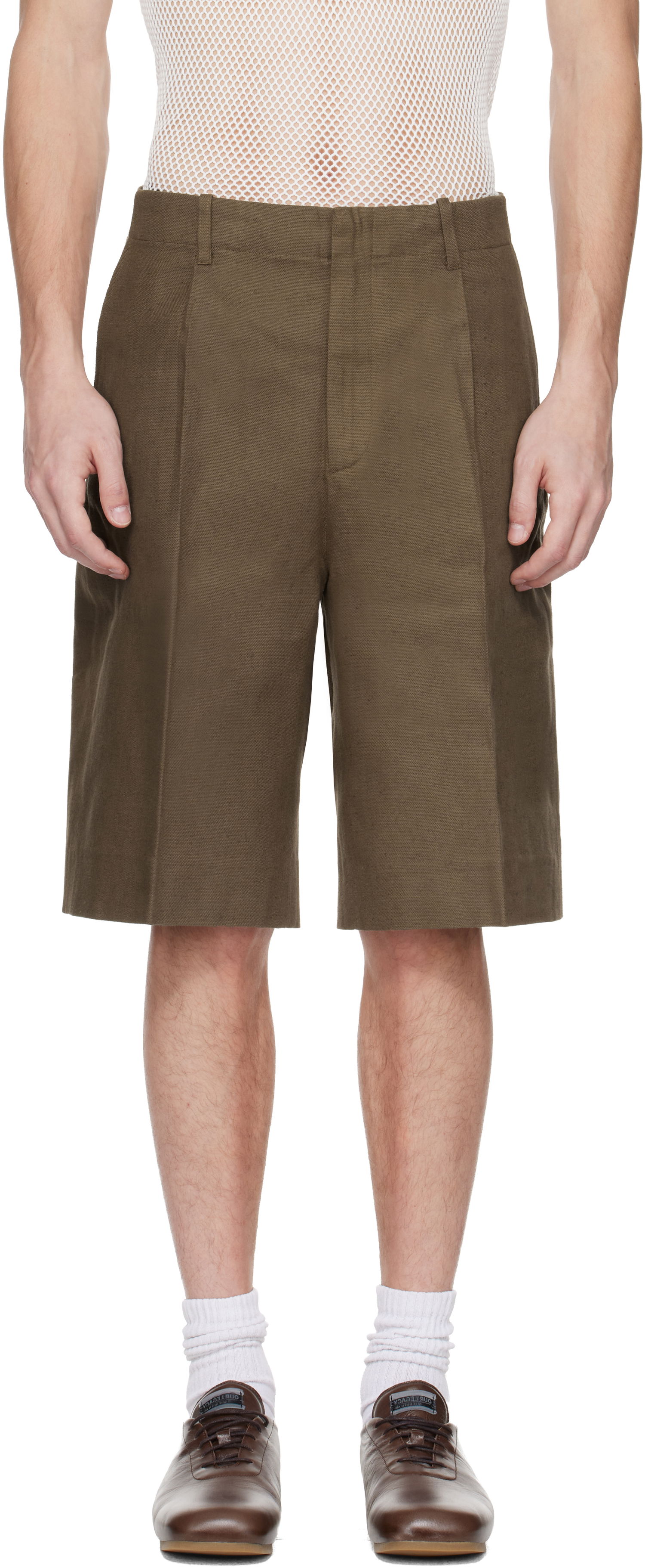 Къси панталони OUR LEGACY Our Legacy Borrowed Chino Shorts Зелено | M2254BTD, 0
