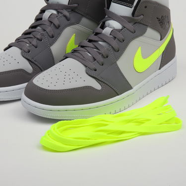 Кецове и обувки Jordan Air Jordan 1 Mid "Gun Smoke Volt" Сиво | 554724-072, 4