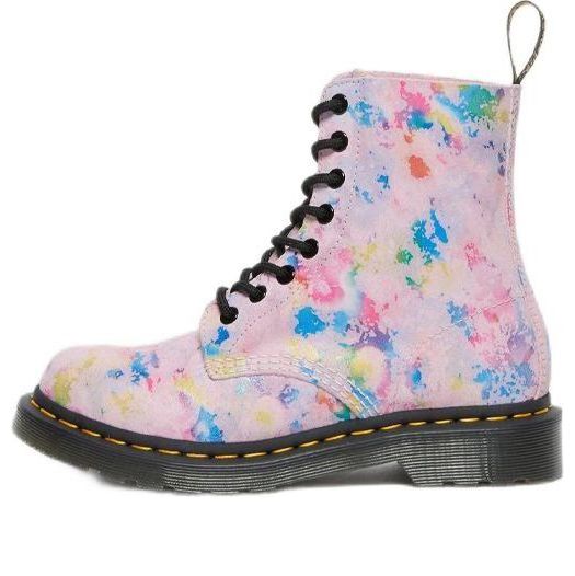 Кецове и обувки Dr. Martens 1460 Pascal Rainbow Suede Boots Розово | 27245650, 0