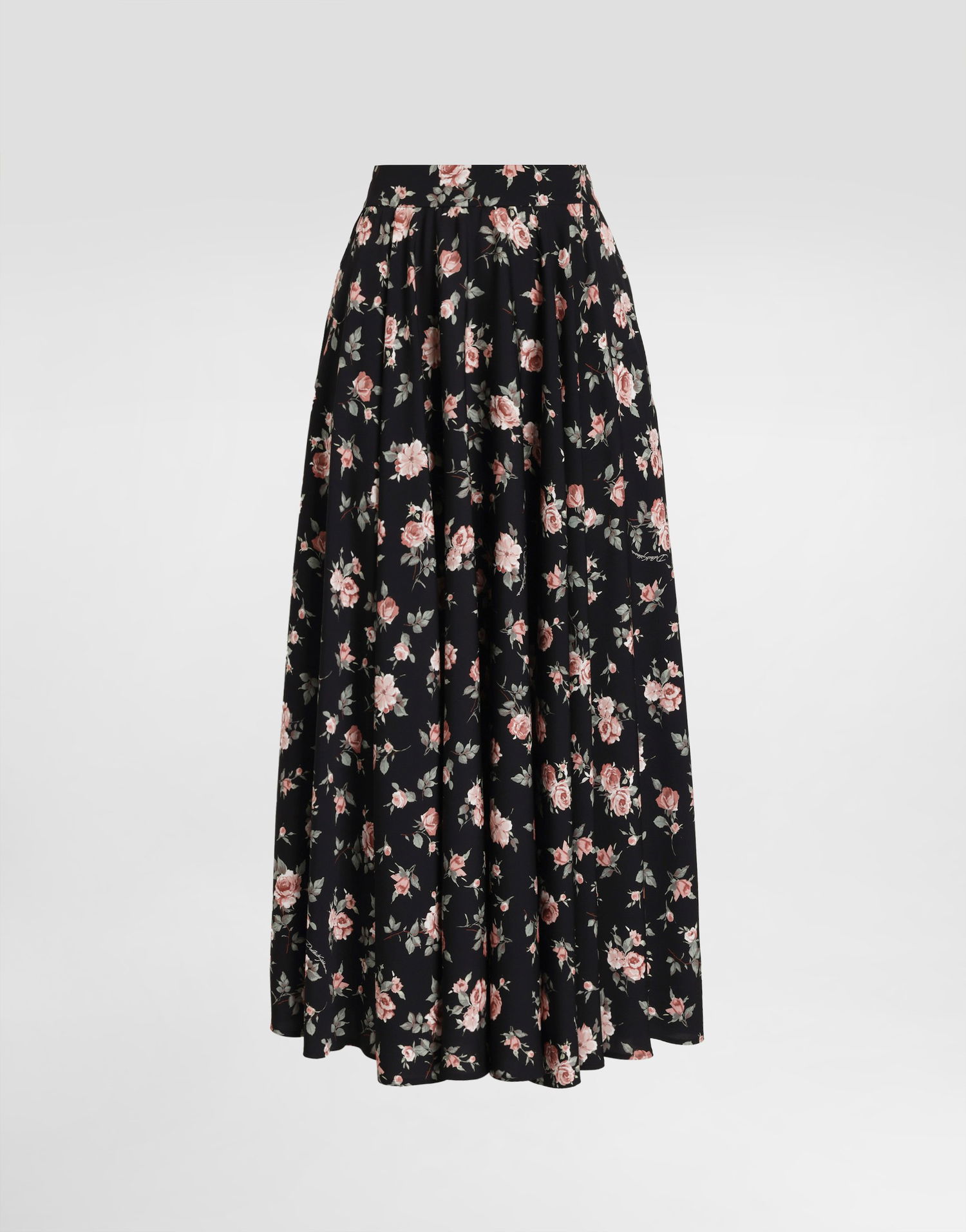 Пола Dolce & Gabbana Vintage Roses-print Charmeuse Circle Skirt Многоцветен | F4DBGTFSA8CHN5XQ, 0