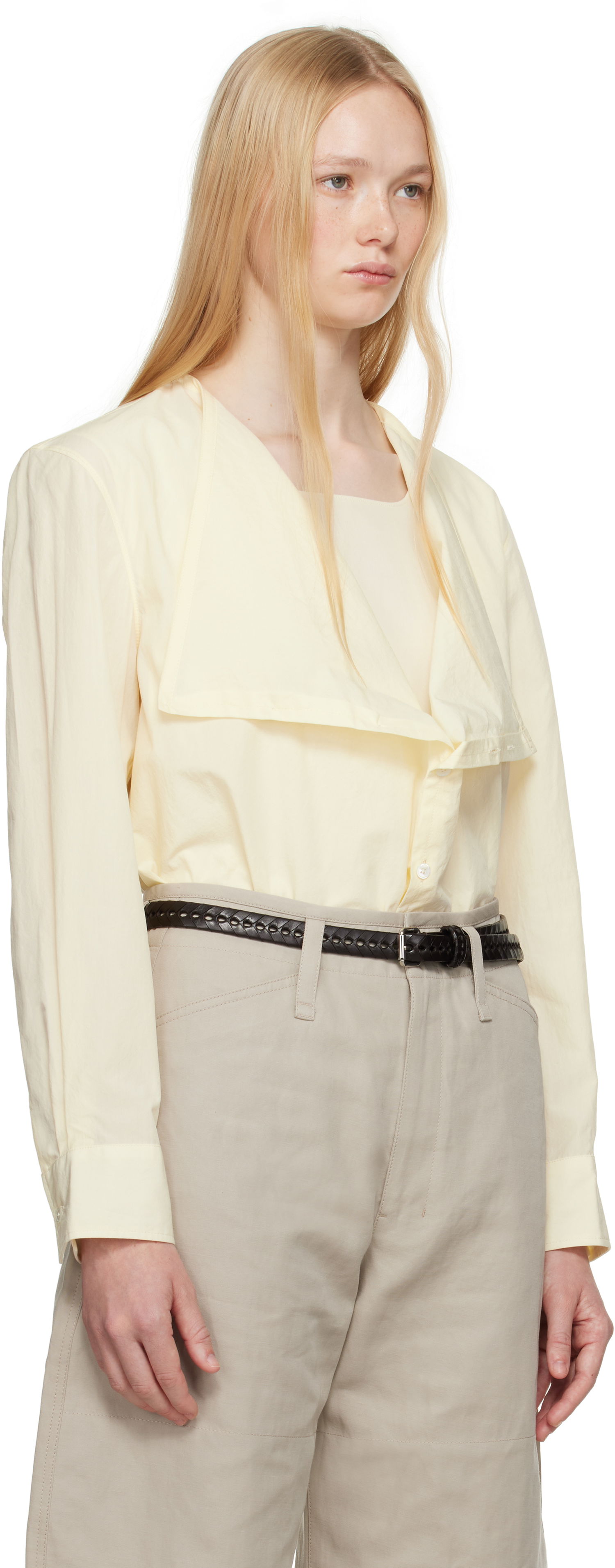 Риза LEMAIRE Lemaire Soft Collar Blouse Жълто | TO1334 LF1399, 1