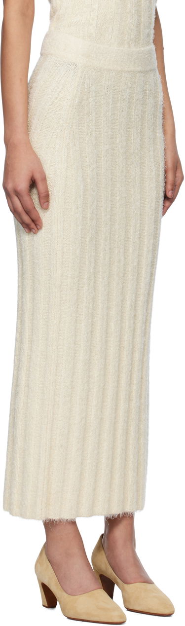 Пола Khaite KHAITE Claire Midi Knit Skirt Бежово | 9751309, 1
