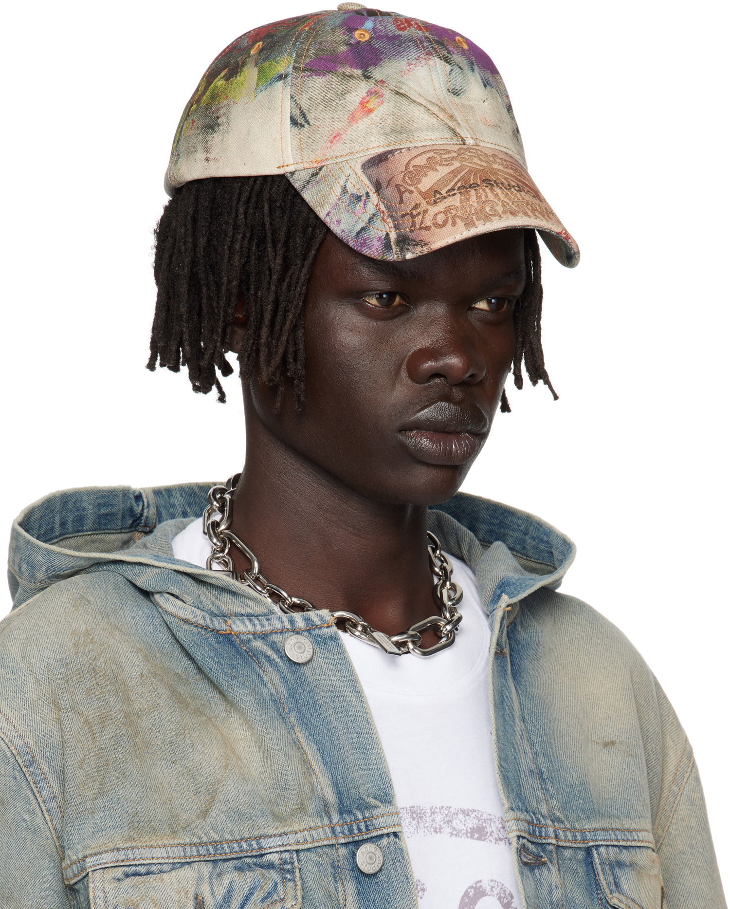 Шапка с козирка Acne Studios Acne Studios Printed Baseball Cap Многоцветен | C40431-, 1