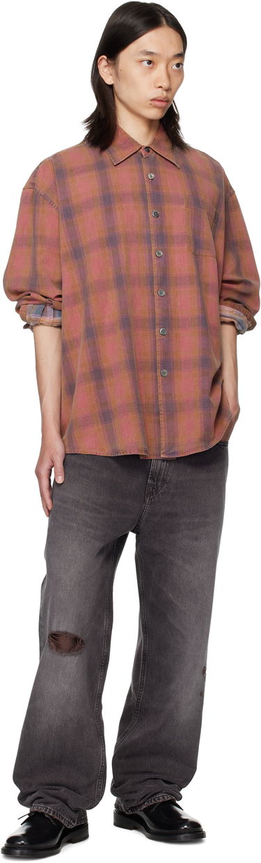 Риза OUR LEGACY Our Legacy Borrowed Plaid Shirt Розово | M4252BIDC, 3
