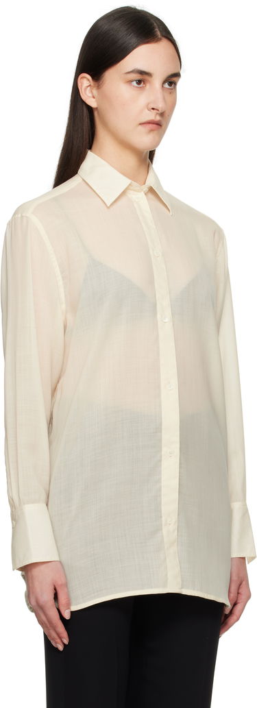Риза TOTEME TOTEME Relaxed Voile Shirt Бежово | 251-WRT1415-FB0332, 1