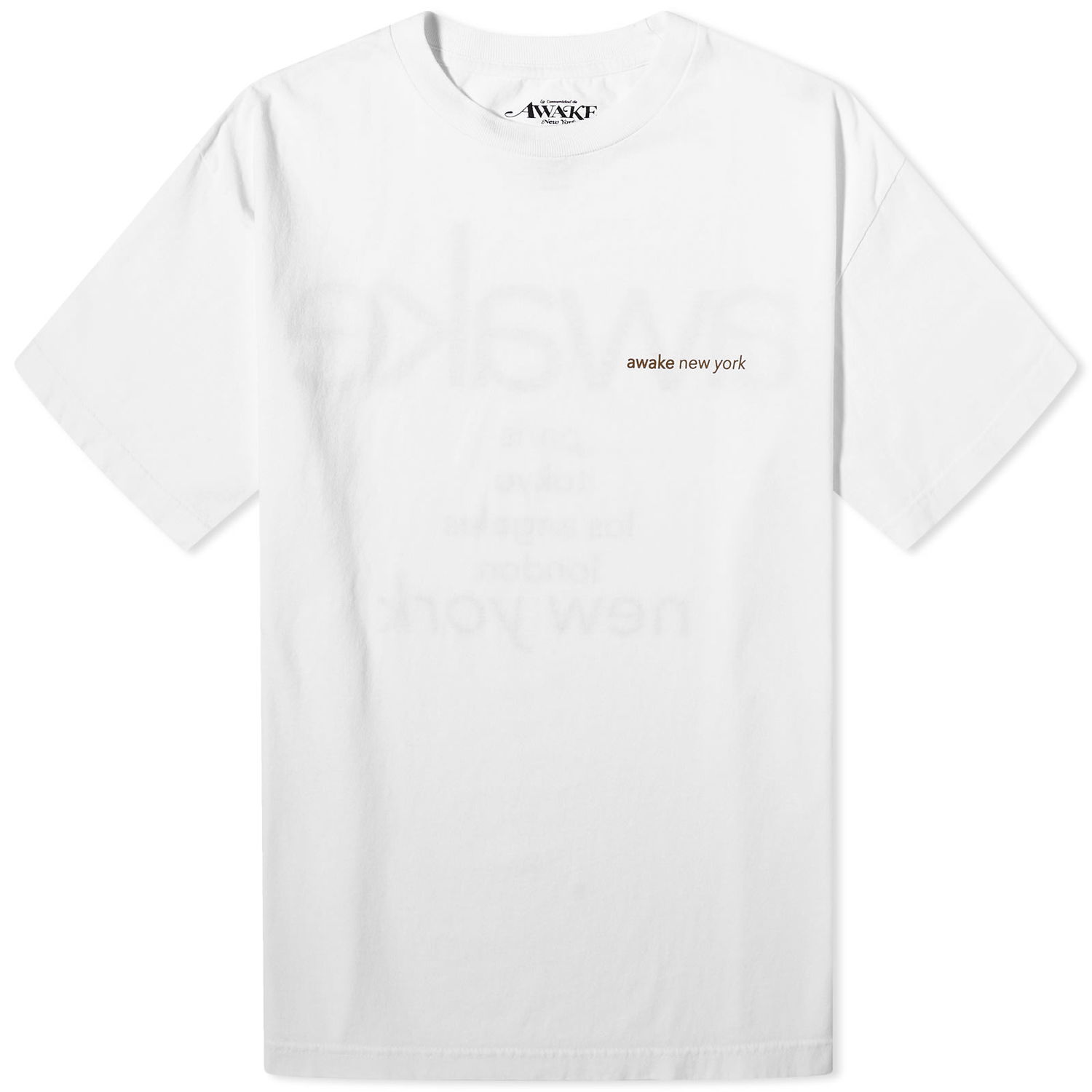 Тениска Awake NY City T-Shirt Бяло | AWK-FW23-TS002-WHT, 0