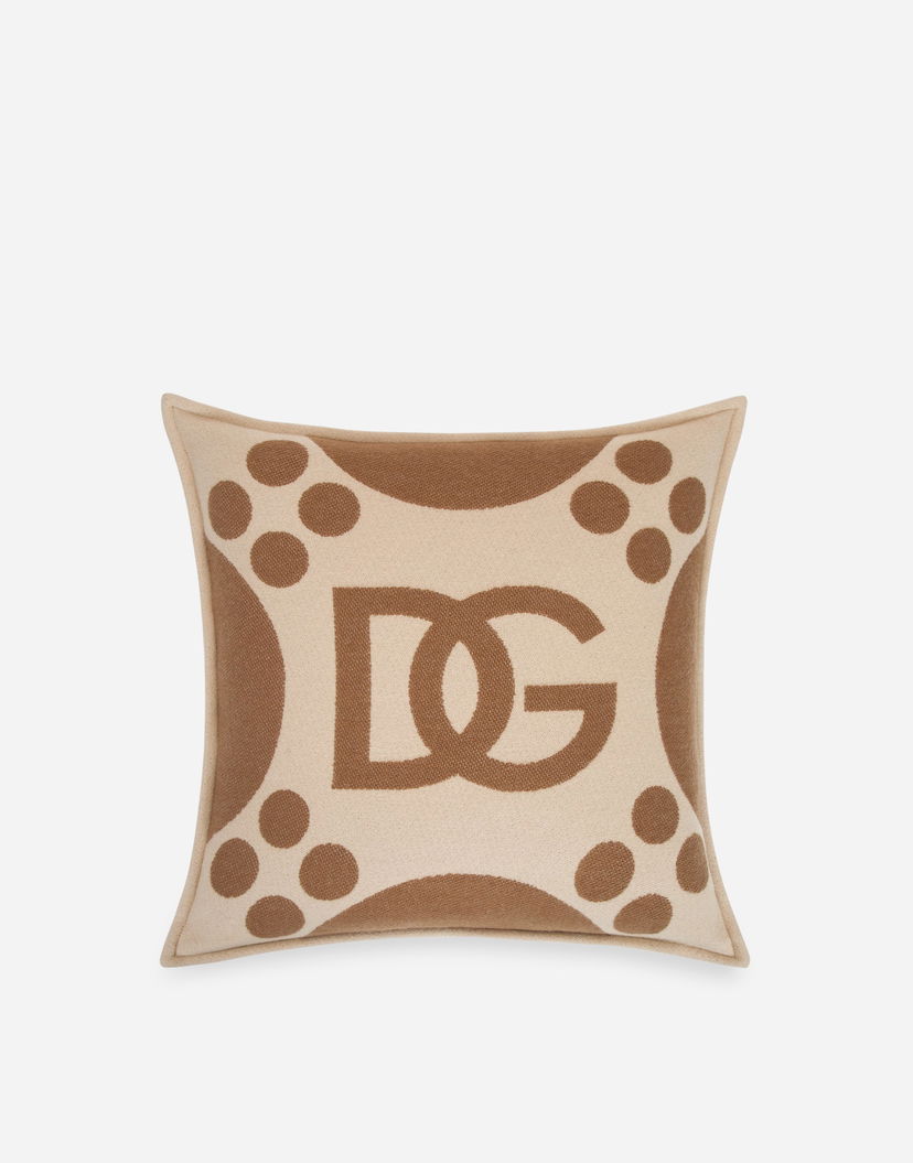 Домашен декор Dolce & Gabbana Dolce & Gabbana Wool Jacquard Cushion Medium Бежово | TCE008TCAN2U0052