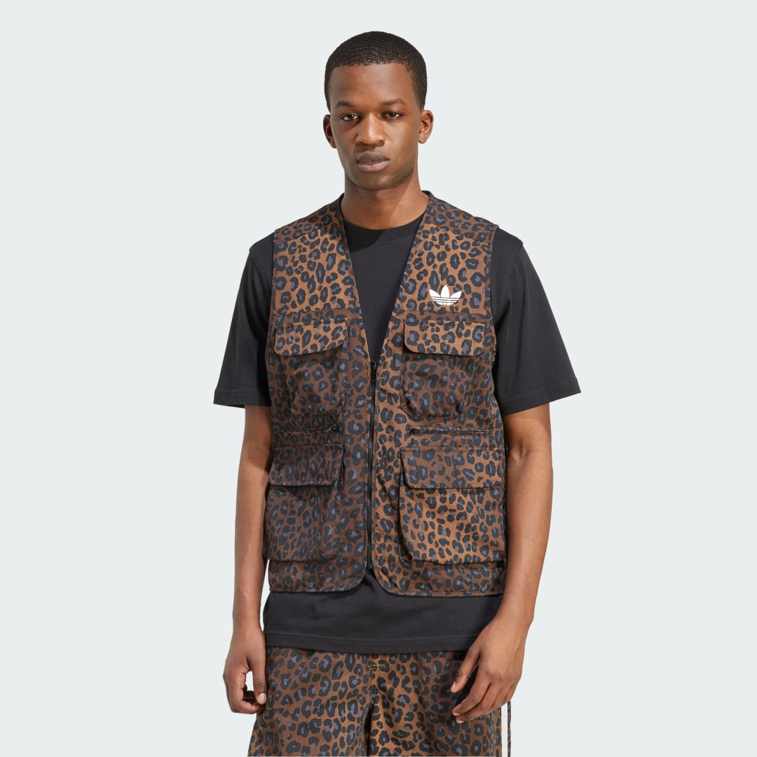 Жилетка adidas Performance Leo Vest Кафяво | JV7557, 0