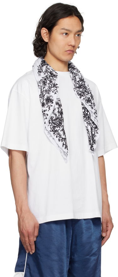 Тениска We11done We11done Wrinkled Muffler T-Shirt Бяло | WD-TT1-25-732-U-WH, 1