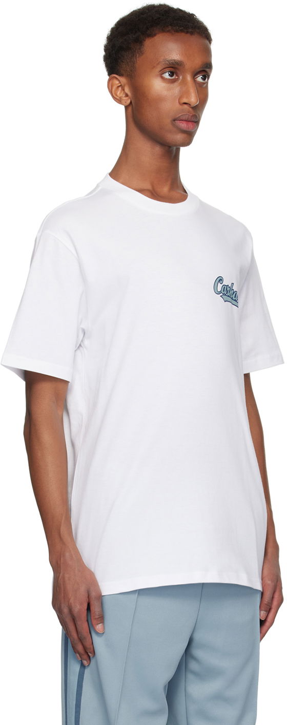 Тениска Carhartt WIP Spill Logo Print T-Shirt Бяло | I033950, 1