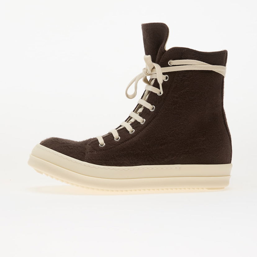Кецове и обувки Rick Owens Rick Owens Woven High-Top 41 Кафяво | DU02E7807 BMO E2