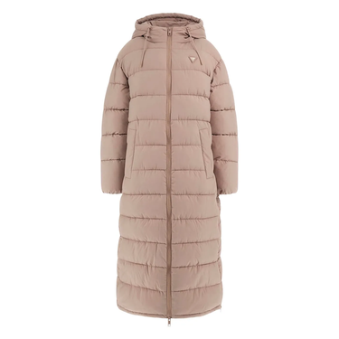 Пухо яке GUESS Long Puffer Jacket With Hood Бежово | V4BL04WFYE2-WTDG, 0