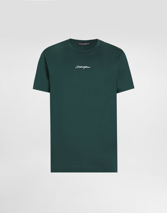 Cotton T-shirt With Embroidered Patch