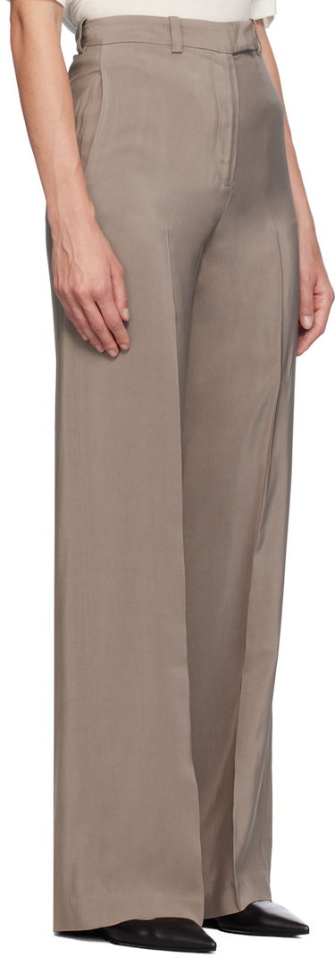 Панталони Anine Bing Anine Bing Dolan Wide-Leg Trousers Бежово | A-03-3343-TPU23, 1
