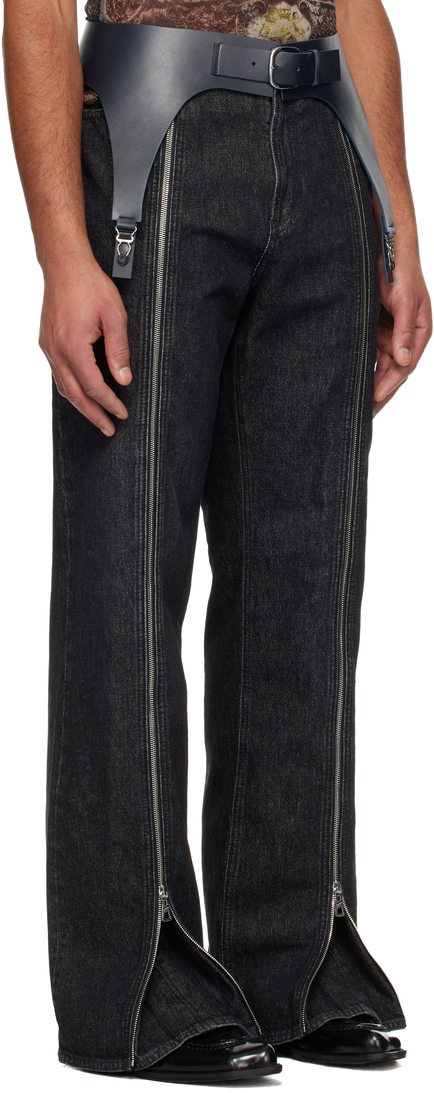 Колани Jean Paul Gaultier Leather Garter Belt 'The Garter' Черно | 25/04-W-AC040-L037-59, 1