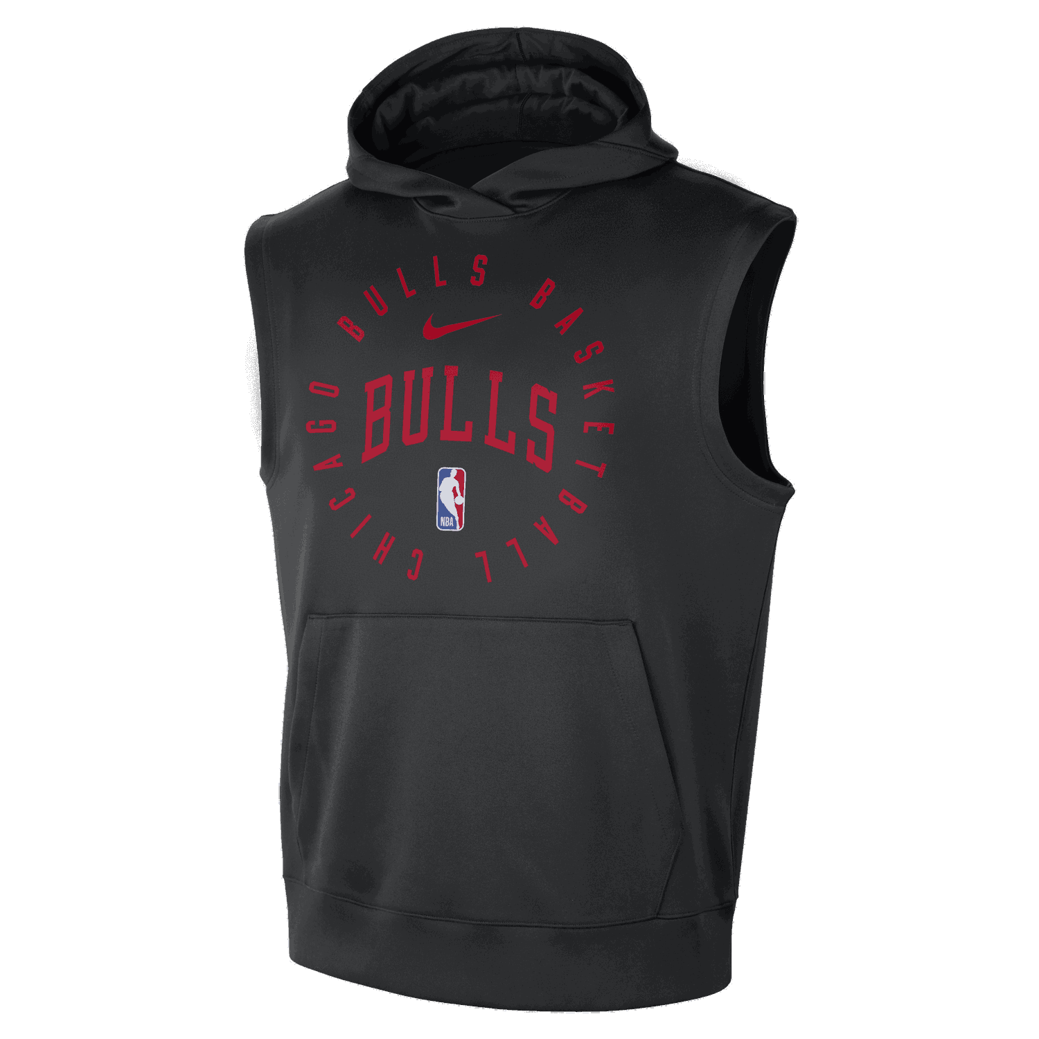 Суитчър Nike NBA Chicago Bulls Spotlight Sleeveless Hoodie Черно | HJ9161-010, 0