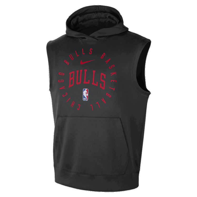 Суитчър Nike NBA Chicago Bulls Spotlight Sleeveless Hoodie Черно | HJ9161-010