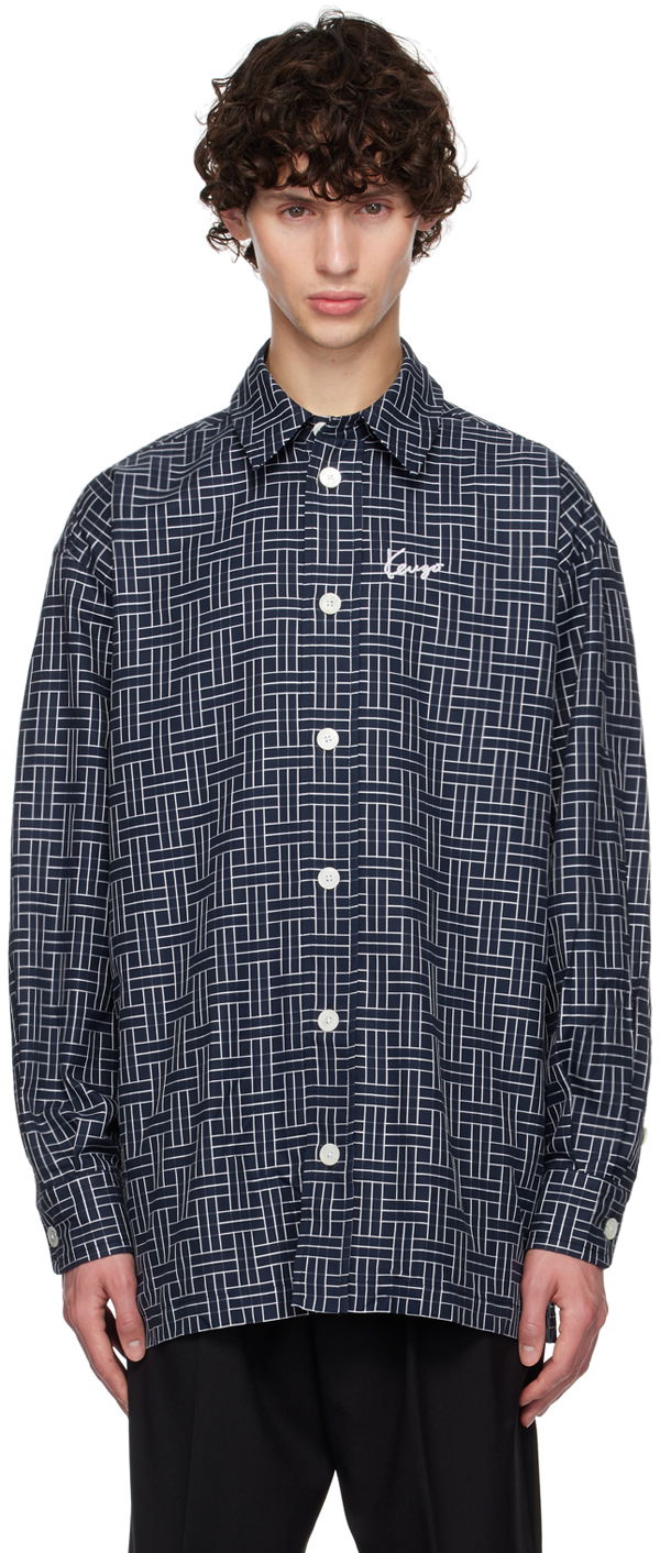 Риза KENZO Navy Paris ' Weave' Сиво | FE65CH5109JD, 0