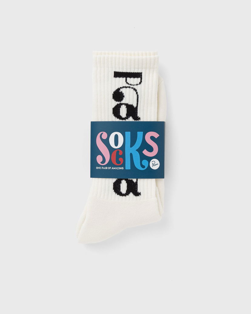 Чорапи By Parra Logo Crew Socks Бяло | 54265