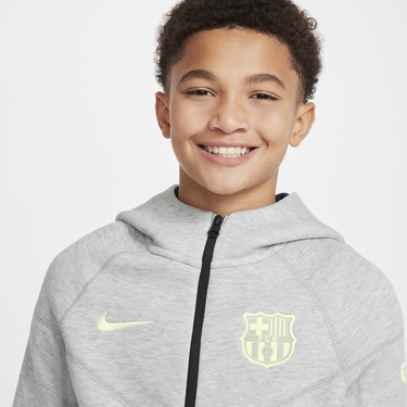 Суитчър Nike FC Barcelona Tech Fleece Full-Zip Hoodie Сиво | FN8500-065, 2
