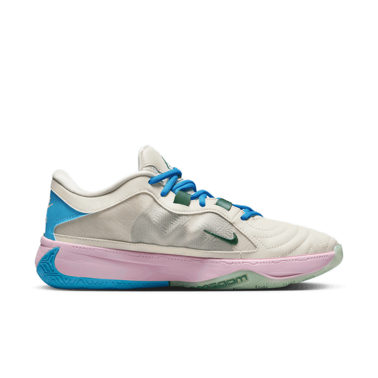 Кецове и обувки Nike Freak 5 Бяло | DX4985-100, 1