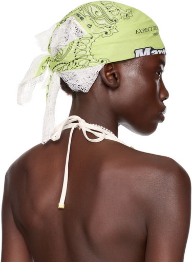 Шал Martine Rose Martine Rose Lace Bandana Headband Зелено | 1225WS29404S, 3