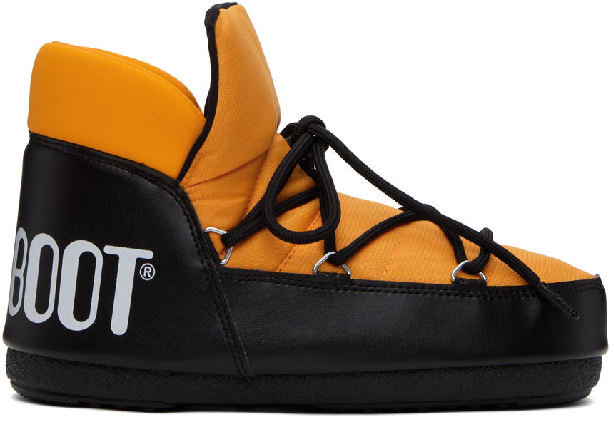 Кецове и обувки Moon Boot Black & Orange Icon Pumps Boots Черно | 14601900, 0