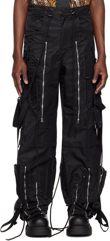 Карго панталони Who Decides War Who Decides War String Theory Cargo Pants Черно | 1121090002SS25, 0