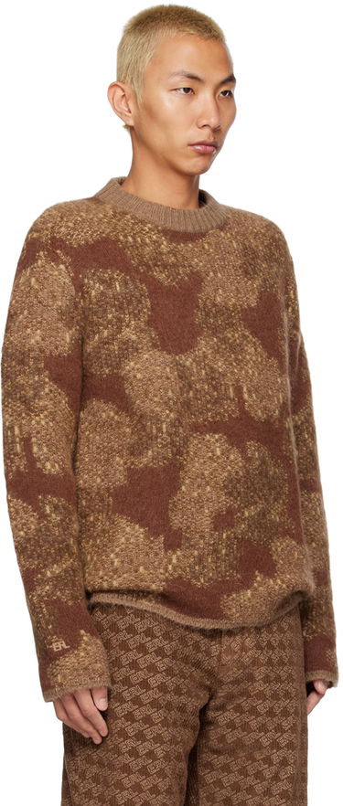Пуловер ERL Jacquard Sweater Кафяво | ERL05N033, 1