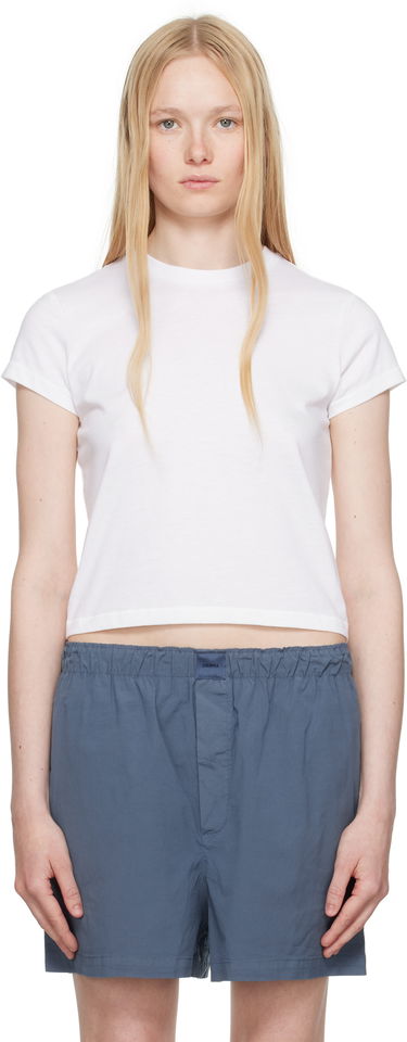 Къси панталони SKIMS SKIMS Cotton Poplin Boxers Синьо | BO-SHO-7995W, 0