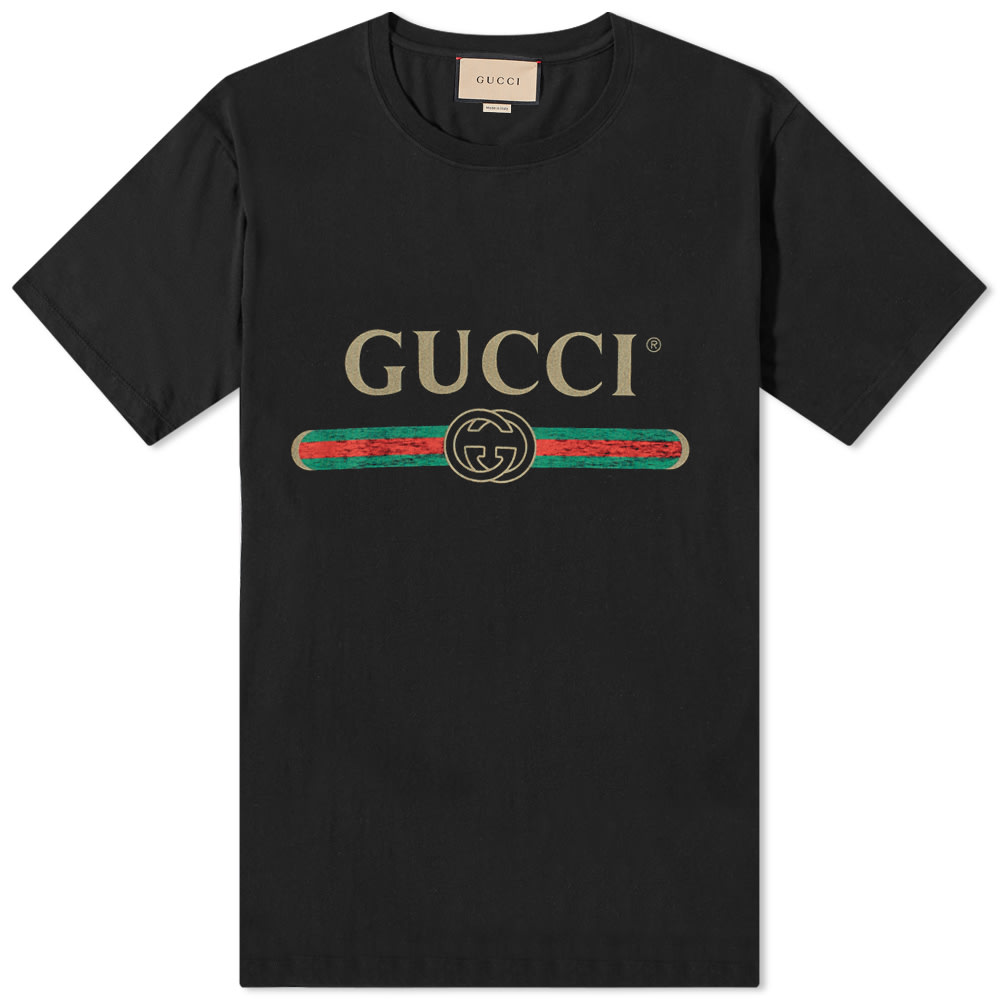 Тениска Gucci Fake Tee Черно | 440103-X3F05-1508, 0