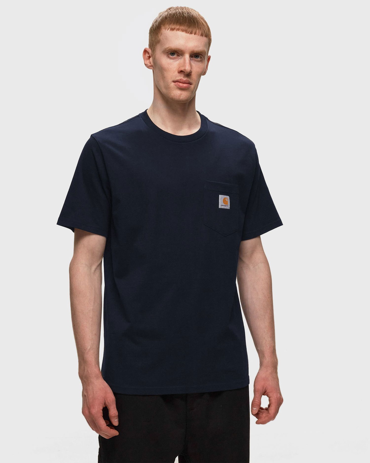 Тениска Carhartt WIP Short Sleeve Pocket T-Shirt Тъмно синьо | I030434-1C.XX, 1