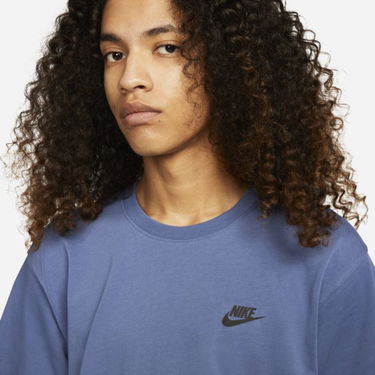 Тениска Nike Sportswear Lightweight Knit Short-Sleeve Top Синьо | DM6585-410, 3
