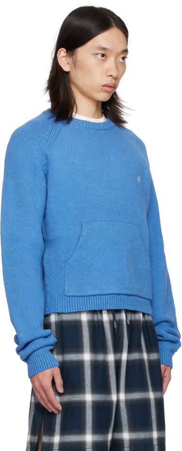 Пуловер Acne Studios Blue Crewneck Sweater Синьо | B60382-, 1