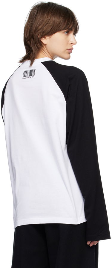 Тениска VETEMENTS Barcode Long Sleeve T-Shirt Бяло | VL16LS140B, 2
