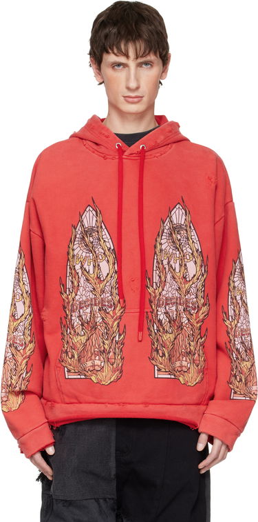 Суитчър Who Decides War Flame Glass Hoodie Червено | 1110320003FW25, 0