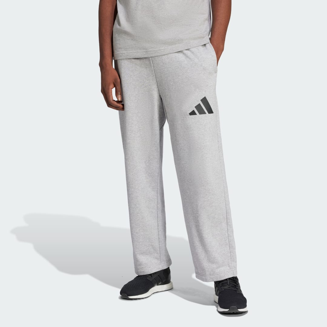 Спортни панталони adidas Performance Wide Leg Logo Joggers Сиво | JF3606, 0
