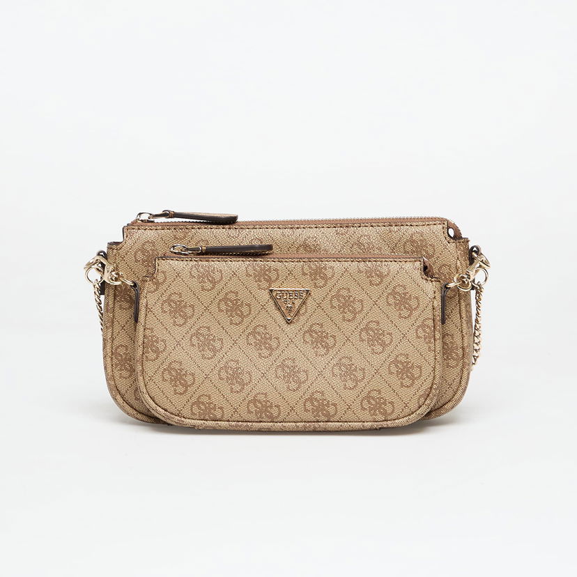 Дамска чанта GUESS GUESS Noelle II Double Pouch Crossbody Bag Бежово | HWBG9672710-LGW