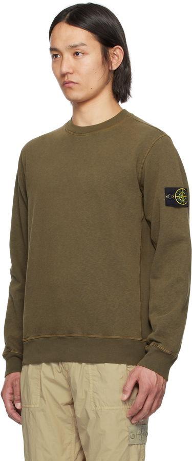 Пуловер Stone Island Stone Island Fleece Sweatshirt Зелено | K1S15 6100020 S0060, 3
