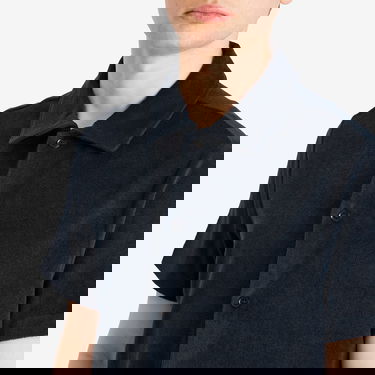 Риза A.P.C. Nicolo Terry Fleece Short Sleeve Shirt, Size Small Тъмно синьо | COEWT-H26501-IAK, 5