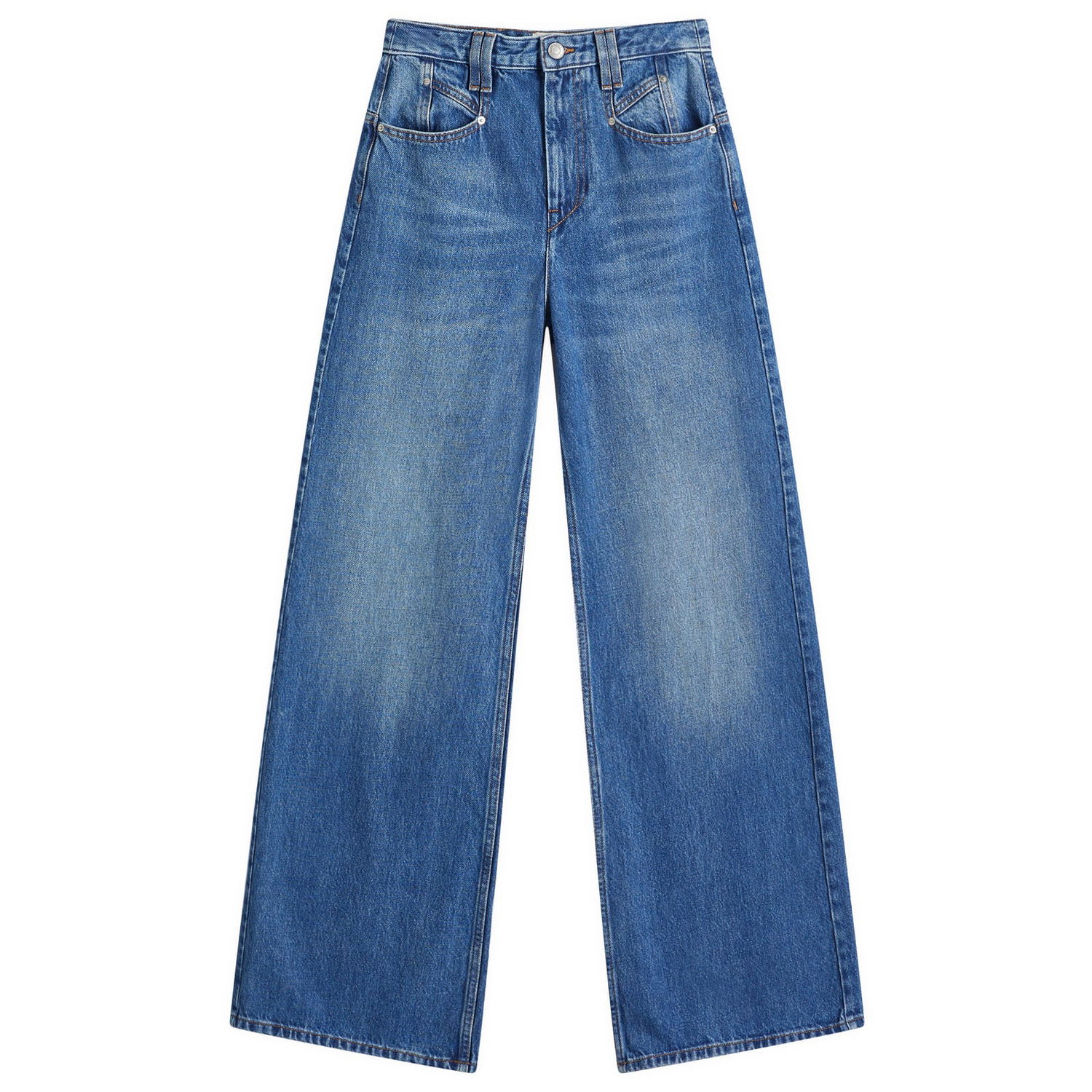 Дънки ISABEL MARANT Lemony Baggy Jeans Синьо | PA0052FA-B1H06I, 1