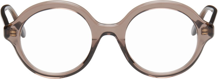 Слънчеви очила Loewe Slim Round Glasses Кафяво | LW50082IM50050 840126849080