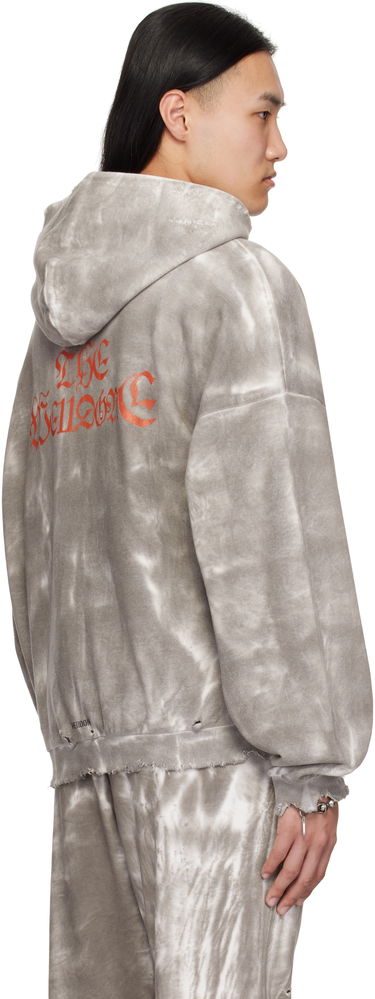 Суитчър We11done We11done Muddy Four Sleeves Zip-Up Hoodie Сиво | WD-TJ0-25-816-U-BK, 2