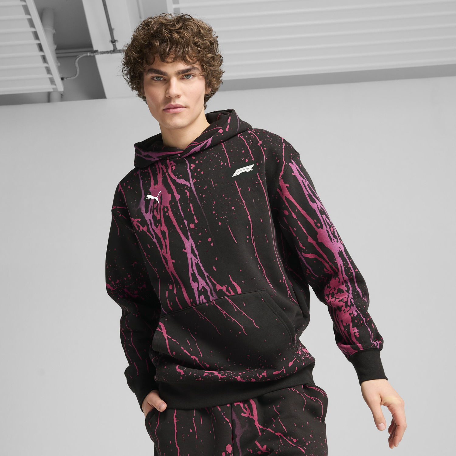 Суитчър Puma F1 Color Splash Hoodie Черно | 630170_01, 0