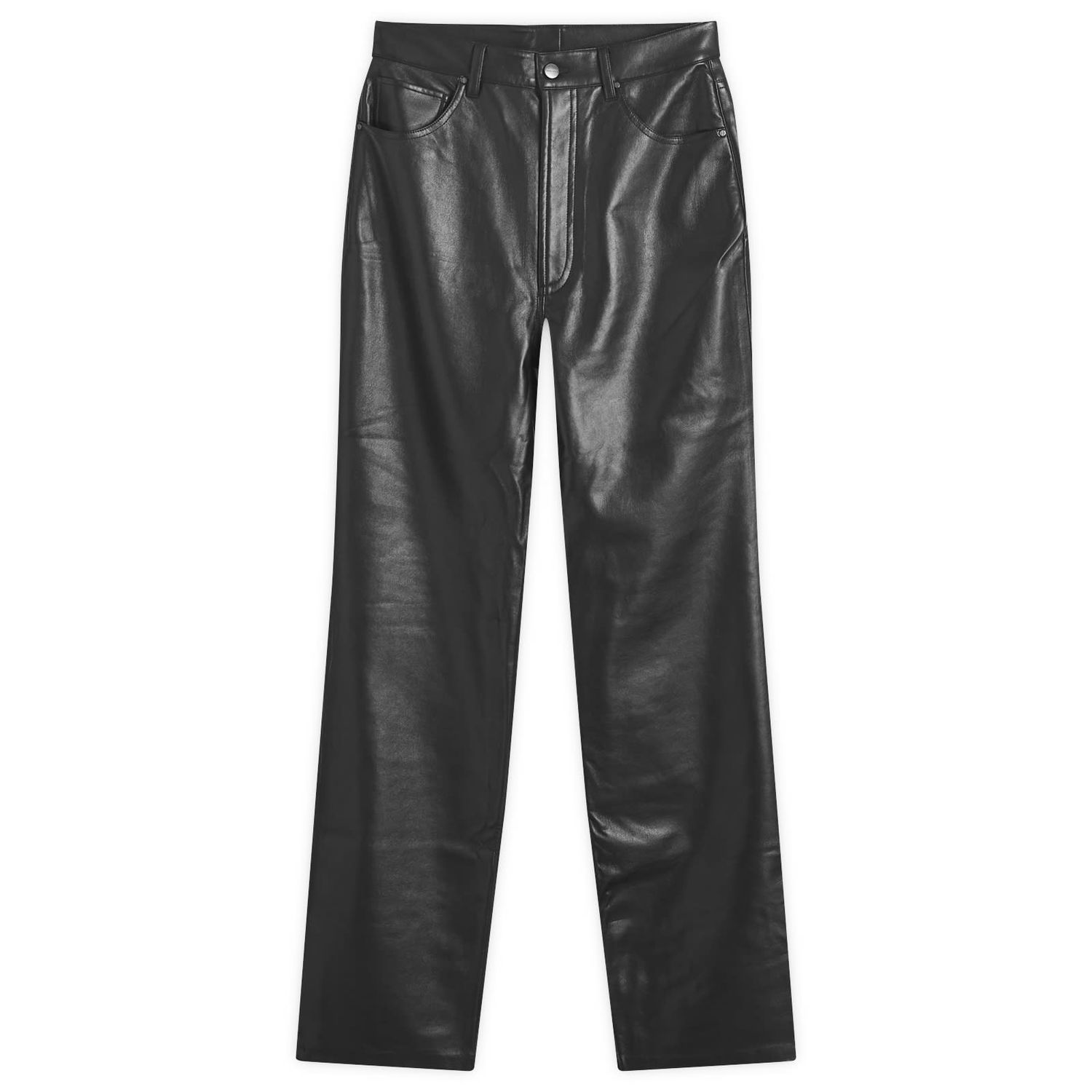 Панталони Anine Bing Black Leather Pants 25" Черно | A-03-10044-BLK26, 1