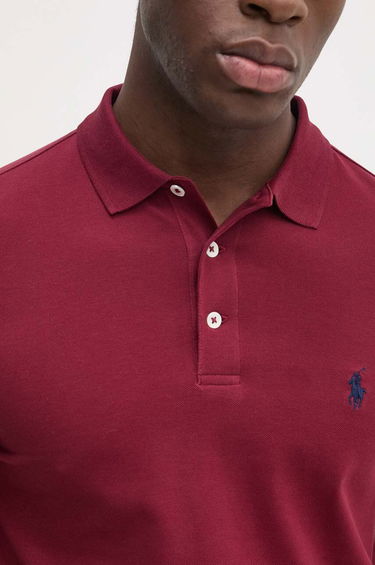 Поло тениска Polo by Ralph Lauren Burgundy Polo Shirt Червено | 710941439, 4