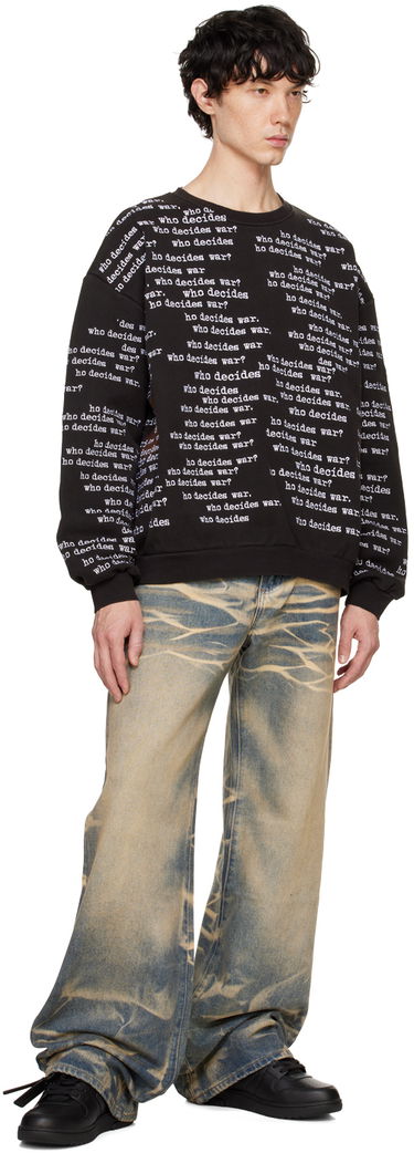 Суитчър Who Decides War WDW Scripture Sweatshirt Черно | 1110370002FW24, 3