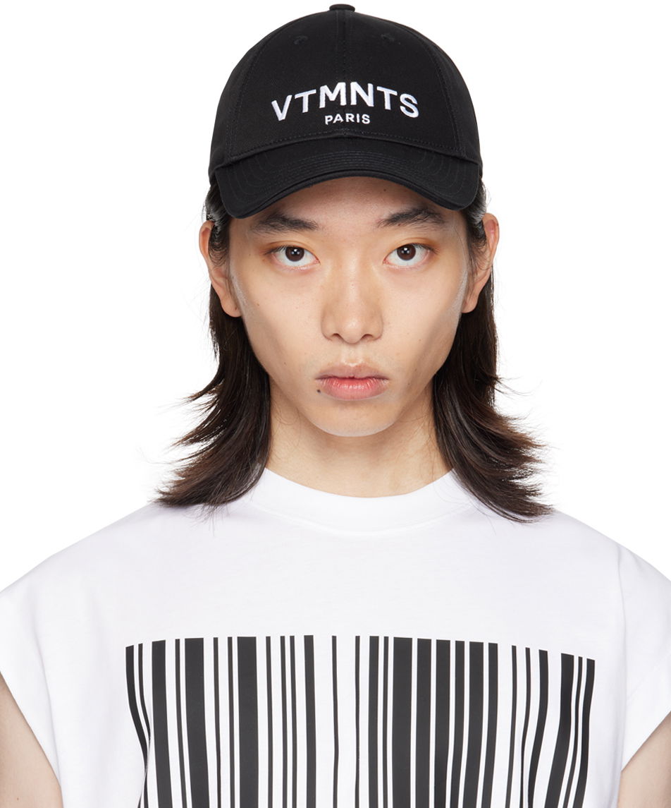 Шапка с козирка VETEMENTS VTMNTS Paris Logo Cap Черно | VL22CA100BW, 0