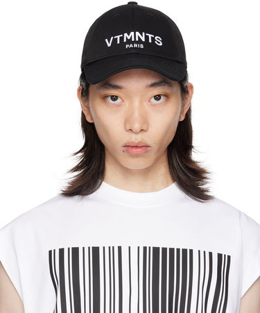 Шапка с козирка VETEMENTS VTMNTS Paris Logo Cap Черно | VL22CA100BW, 0