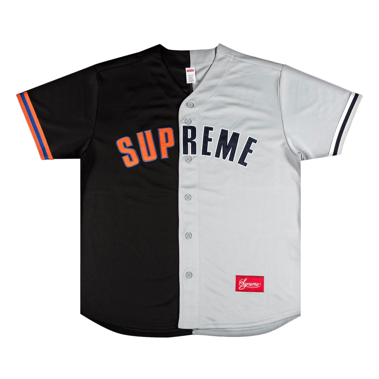 Фланелка Supreme Don't Hate Baseball Jersey Сиво | SS21KN11 BLACK, 1